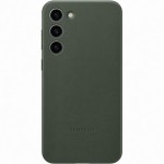 Husa Leather Cover pentru Samsung Galaxy S23+, Green